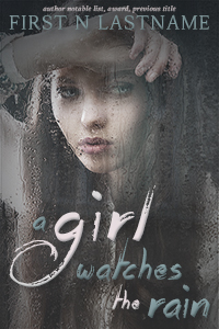 A Girls Watches the Rain - YA premade book cover for self-published authors by Artful Cover