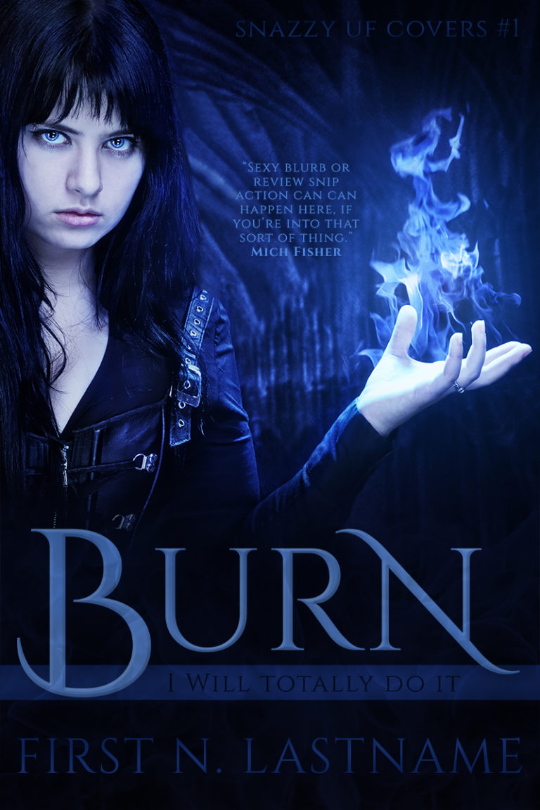 Burn - premade urban fantasy book cover for self-published author by Artful Cover