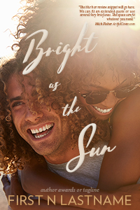Bright as the Sun - romance premade book cover for self-published authors by Artful Cover