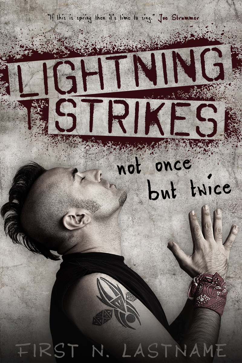 Lightning Strikes - literary fiction premade book cover for self-published authors by Artful Cover