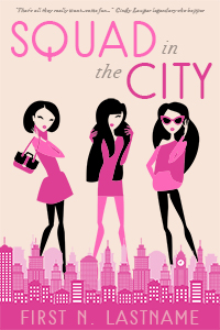 Squad in the City - chick lit premade book cover for self-published authors by Artful Cover