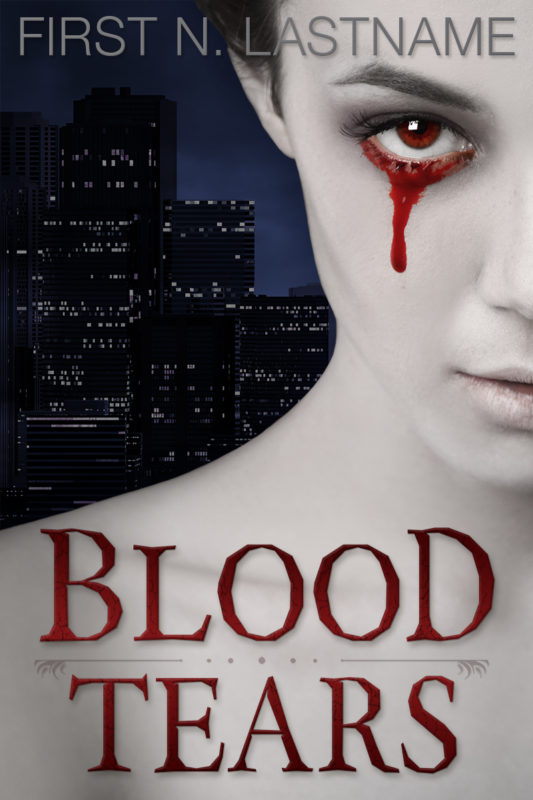 Blood Tears - paranormal UF premade book cover for self-published authors by Artful Cover
