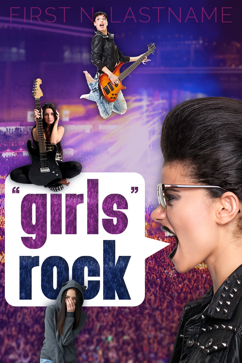 "Girls" Rock - YA premade book cover for self-published author by Artful Cover