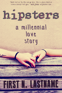 Hipsters - romance premade book cover for self-published authors by Artful Cover