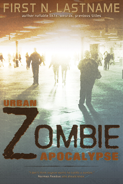 Urban Zombie Apocalypse - zombie horror premade book cover for self-published authors by Artful Cover