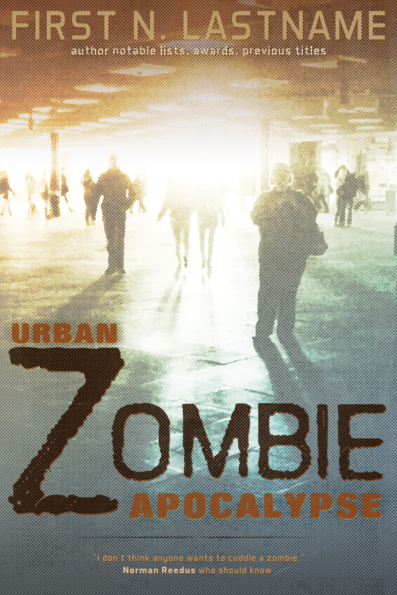 Urban Zombie Apocalypse - zombie horror premade book cover for self-published authors by Artful Cover