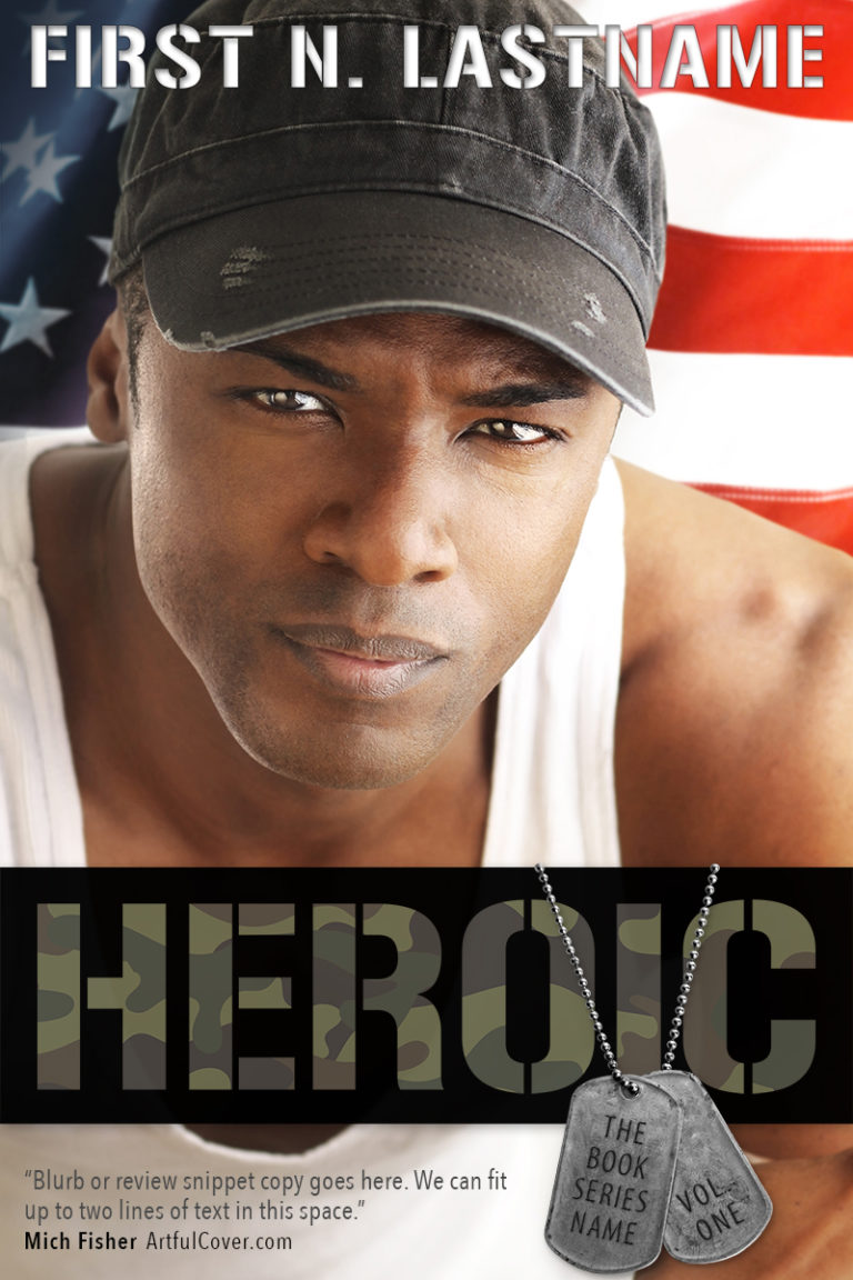 Heroic - romance premade book cover for self-published authors by Artful Cover