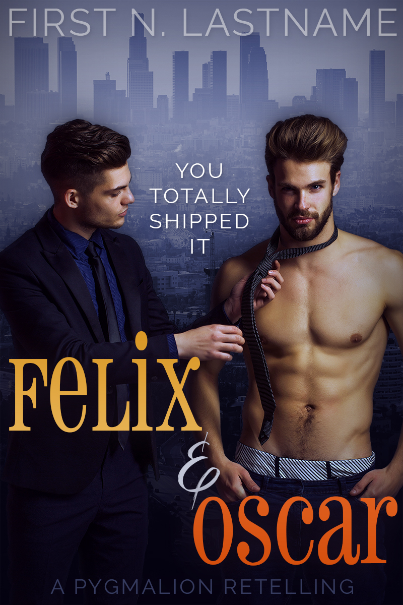Felix & Oscar - gay romance premade book cover for self-published authors by Artful Cover