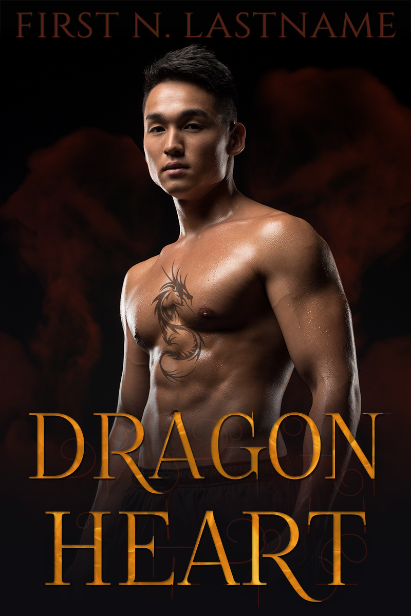 Dragon Heart - premade paranormal romance book cover for #OwnVoices authors by Artful Cover