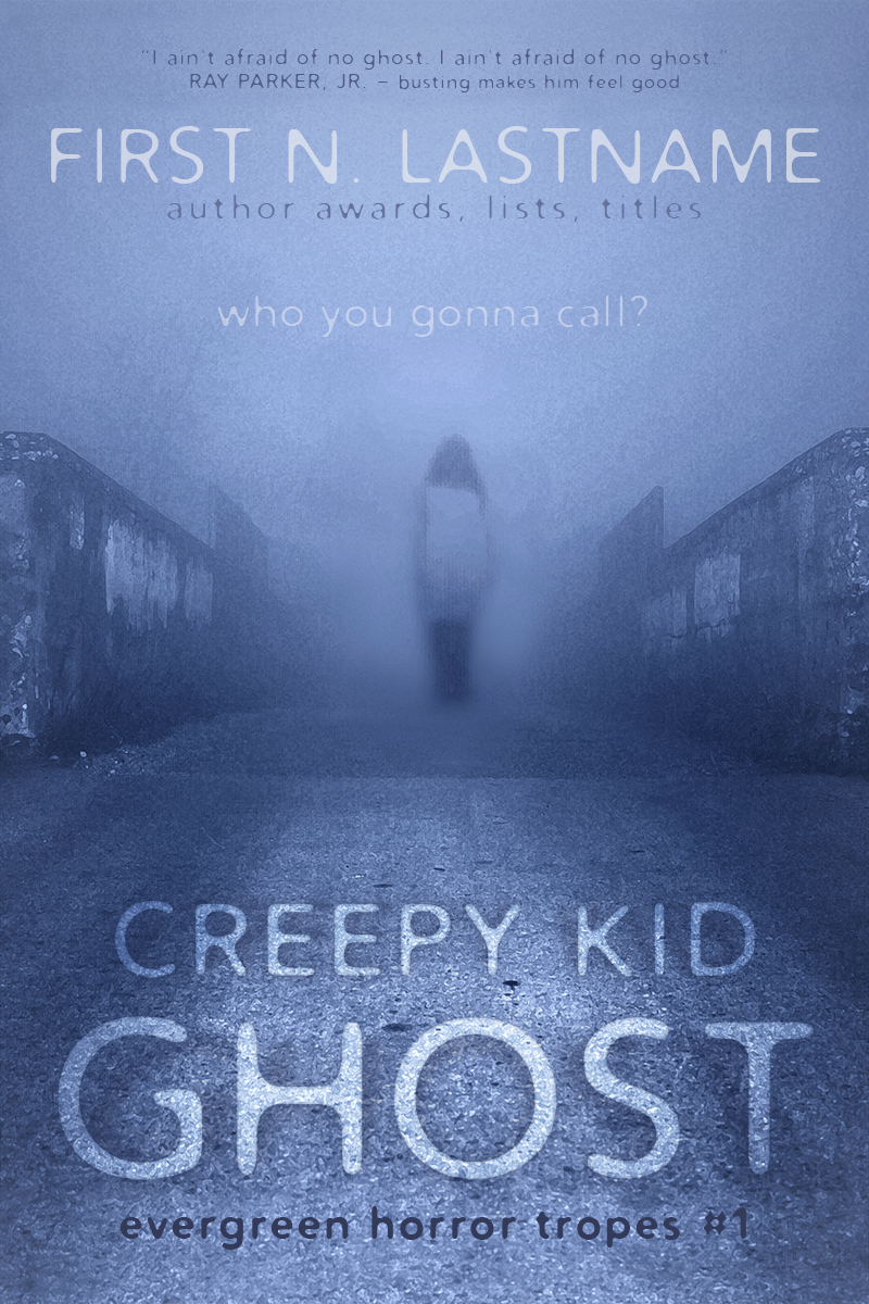 Creepy Kid Ghost - gothic horror premade book cover for self-published authors by Artful Cover