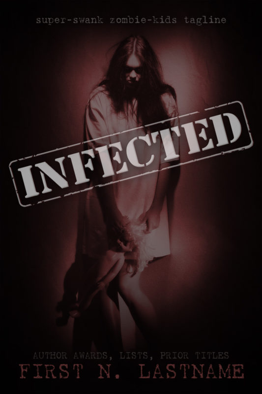 Infected - YA horror premade book cover for self-published authors by Artful Cover