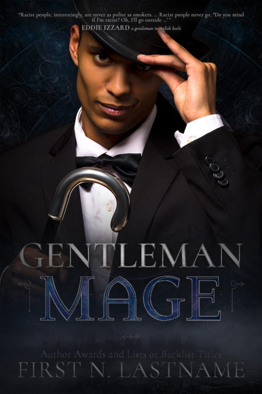 Gentleman Mage - an #OwnVoices urban fantasy premade book cover for self-published authors by Artful Cover
