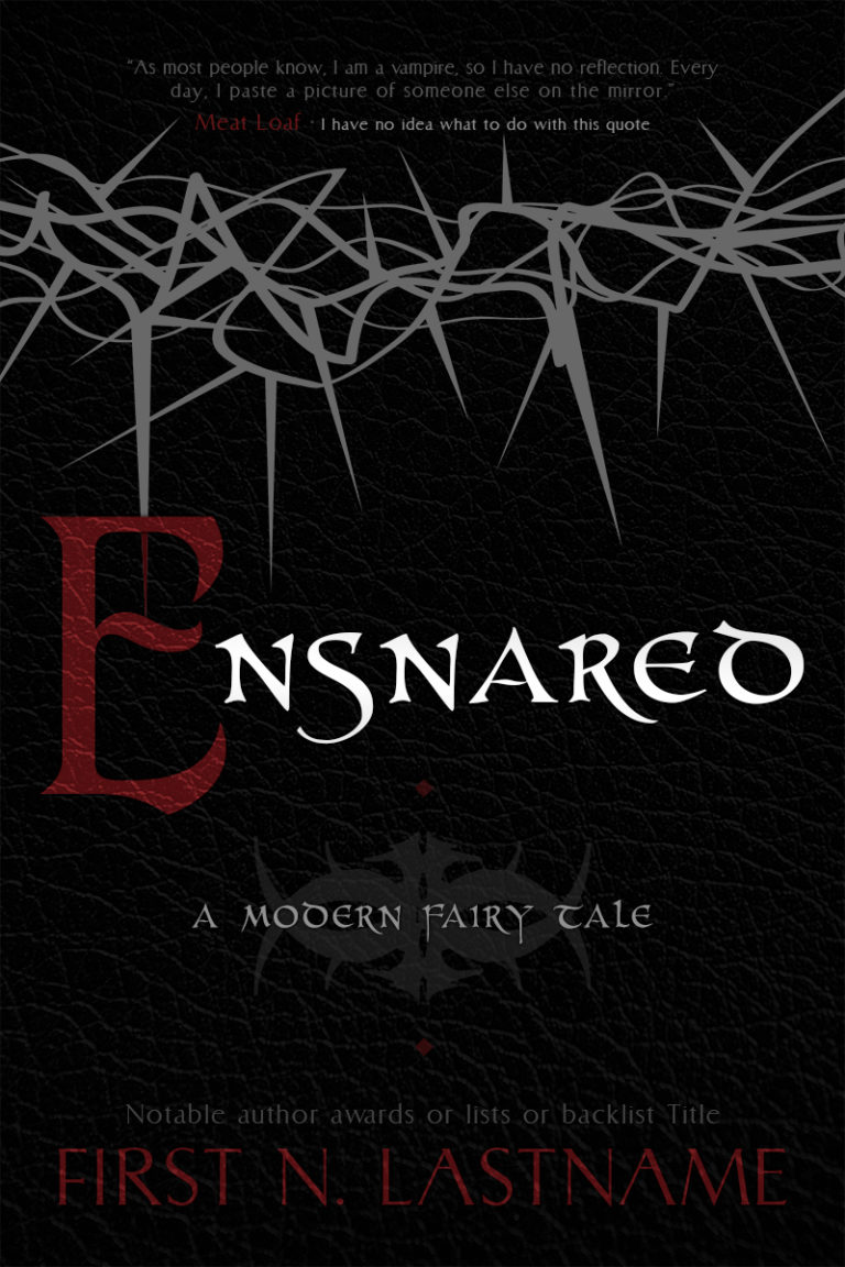 Ensnared - fairytale retelling premade book cover for self-published authors by Artful Cover