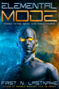 Cyborg science fiction premade book cover for self-published authors by Artful Cover