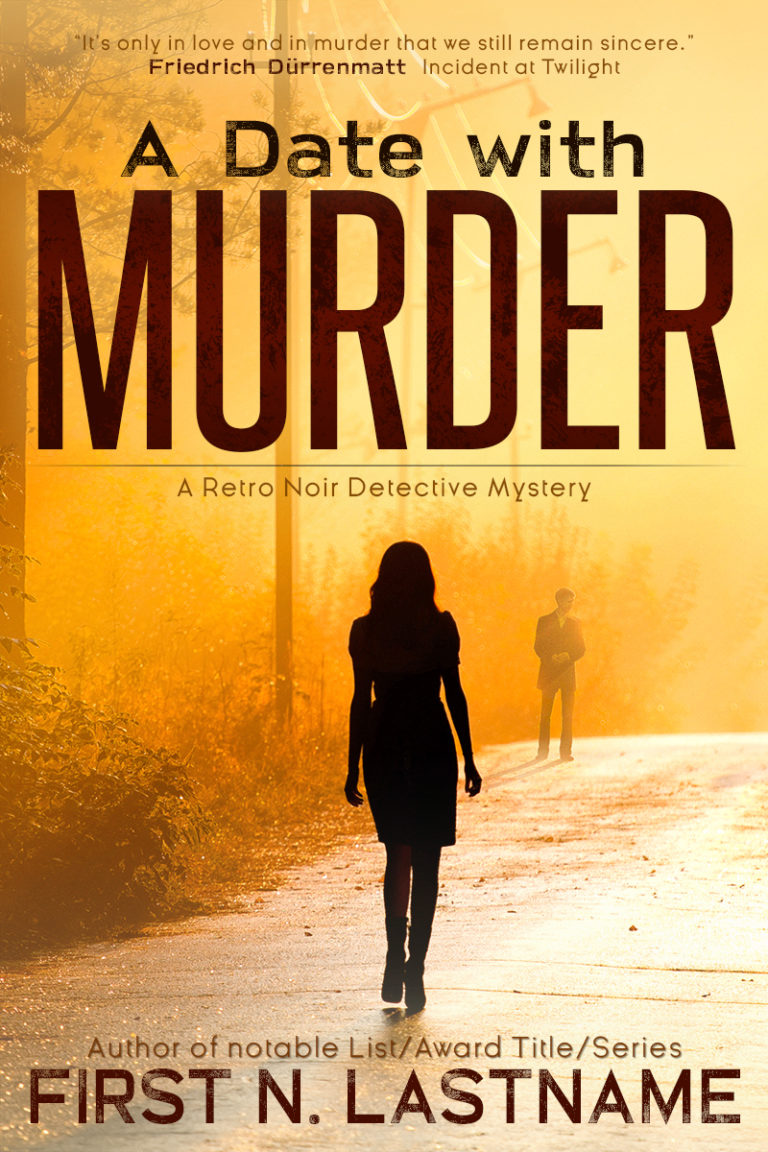 noir mystery premade book cover for indie authors by Artful Cover