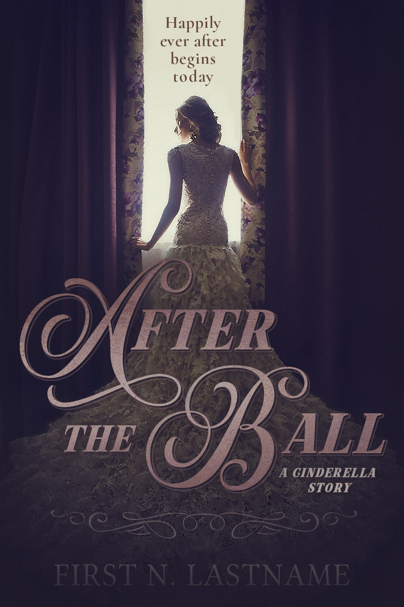 Cinderella retelling romance premade book cover for indie authors by Artful Cover