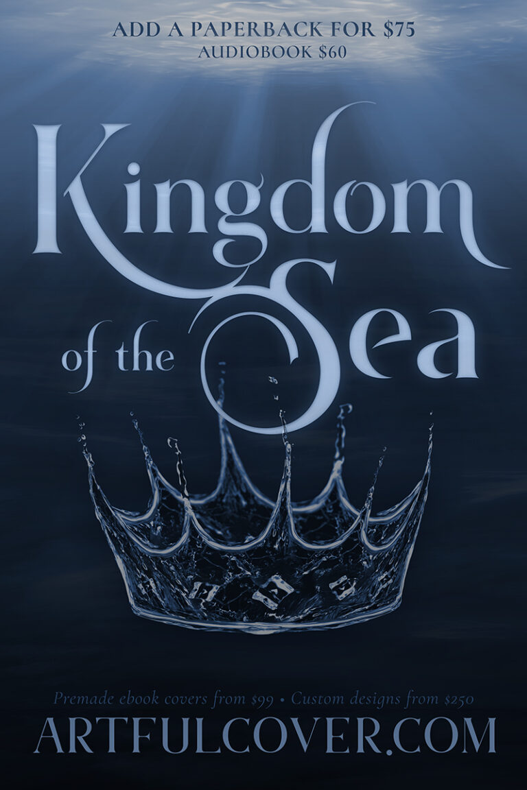 Atlantean fantasy premade book cover by Los Angeles book cover designer Artful Cover - Atlantean fantasy premade ebook cover for self-published authors