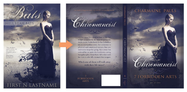 premade book cover designs before and after - Bats by Artful Cover