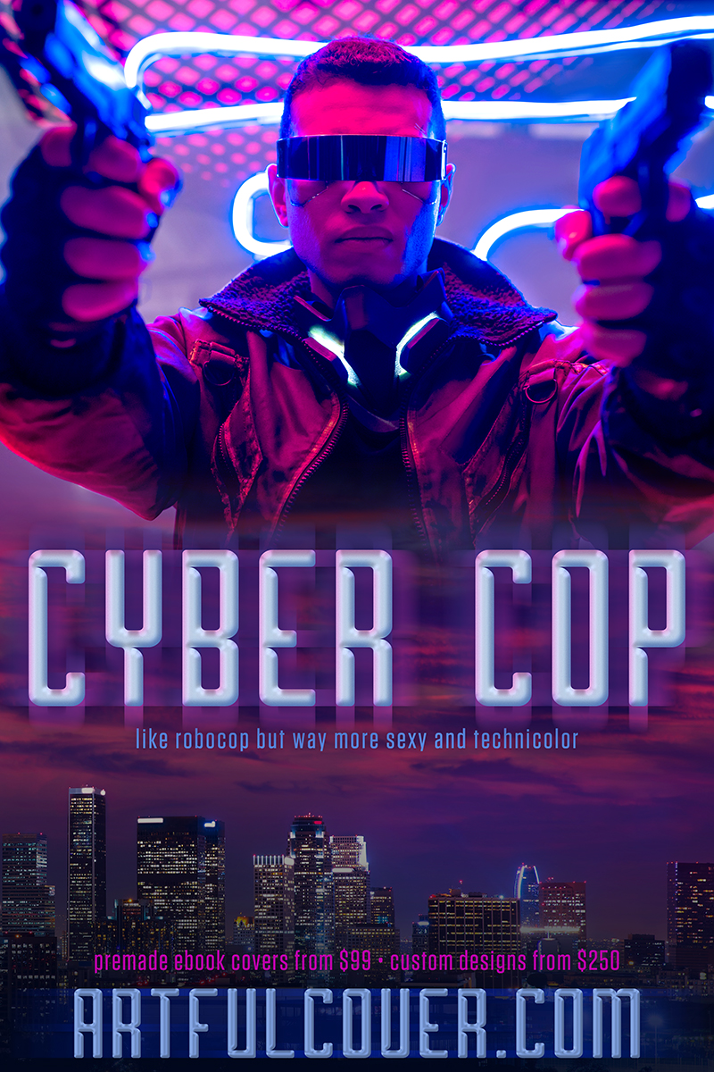 cyberpunk scifi premade book cover for indie authors by Artful Cover
