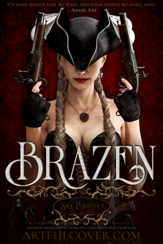 pirate fantasy premade book cover for indie authors by Artful Cover
