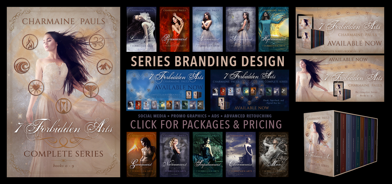 Artful Cover romance book covers - series branding design and graphics