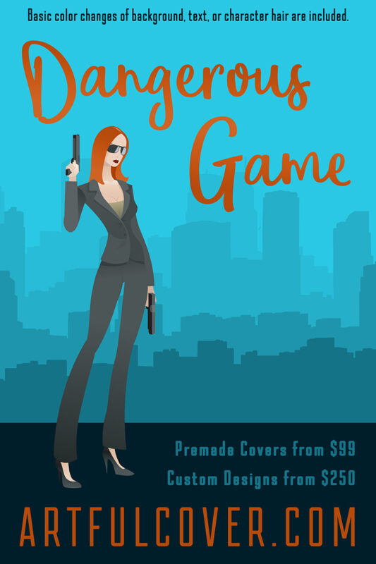 spy thriller premade book cover by Los Angeles book cover designer Artful Cover - spy thriller premade ebook cover for self-published authors