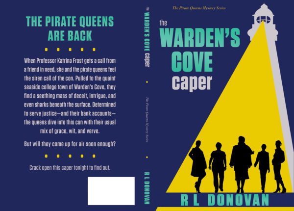 Custom book cover design by Artful Cover: R.L. Donovan - The Warden's Cove Caper, paperback