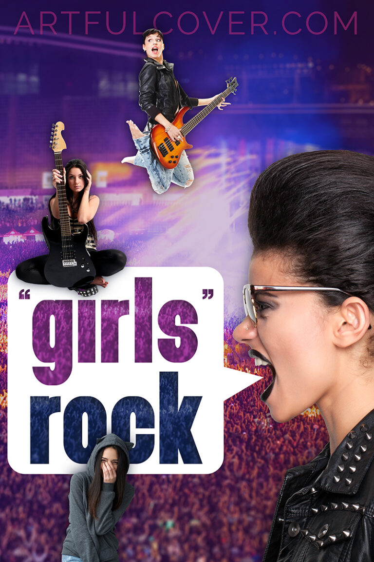 "Girls" Rock - YA premade book cover for self-published author by Artful Cover