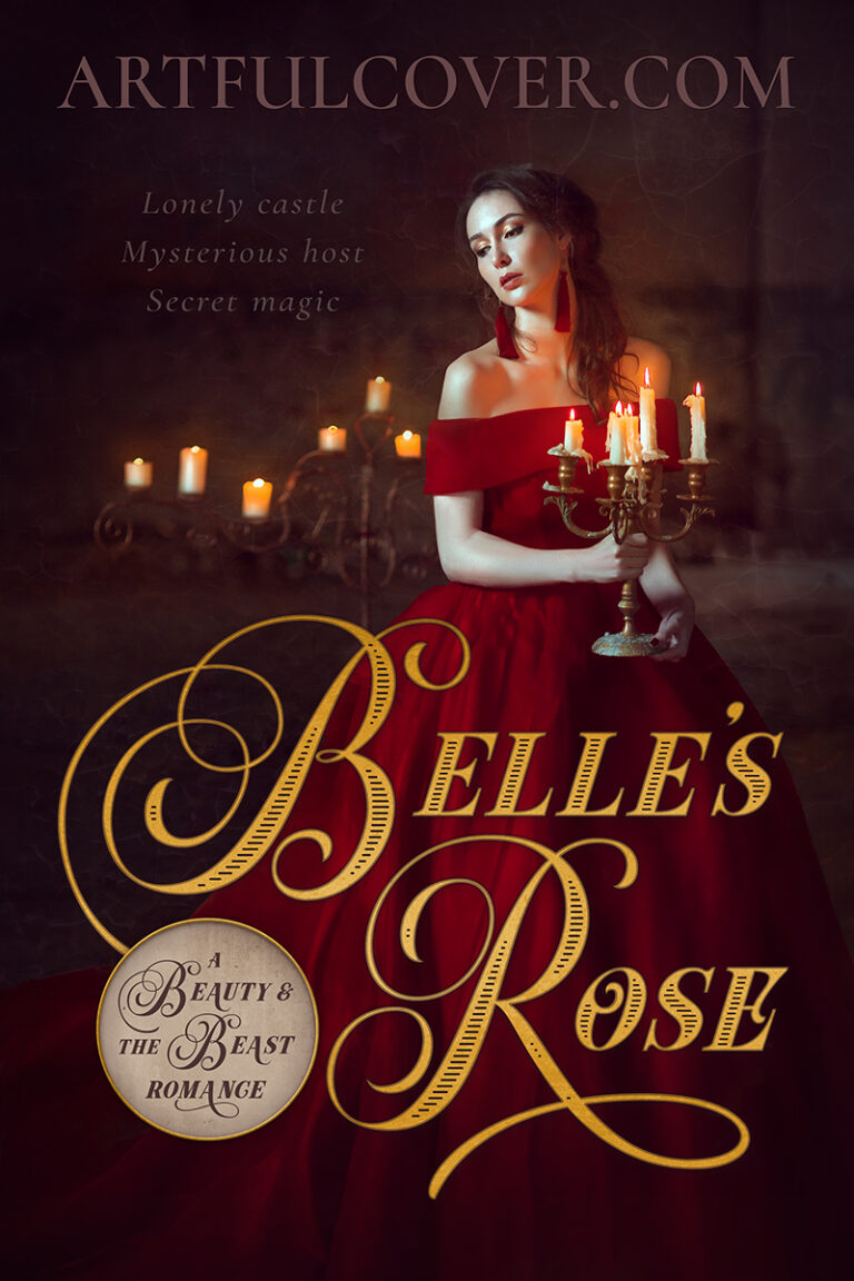 Beauty and the Beast retelling romance premade book cover for indie authors by Artful Cover