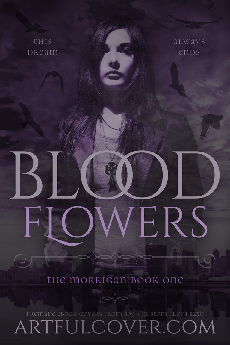 gothic urban fantasy premade book cover for indie authors by Artful Cover