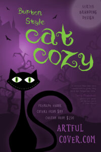 Halloween pet cozy mystery premade book cover for self-published authors by Artful Cover