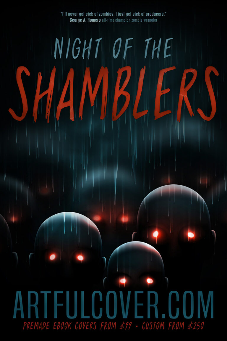 Cyber horror premade book cover for self-published authors by Artful Cover