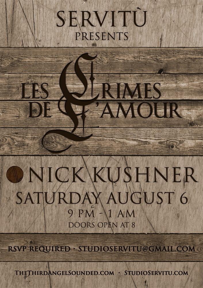 sale and event flyer social media graphics by Los Angeles graphic designer Mich Fisher - Lip Service and Studio Servitu club event flyer social media design