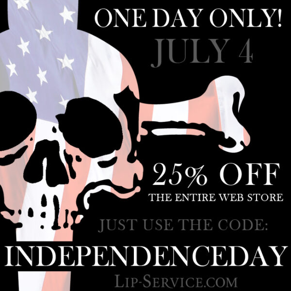 sale and event flyer social media graphics by Los Angeles graphic designer Mich Fisher - Lip Service and Studio Servitu club event flyer social media design