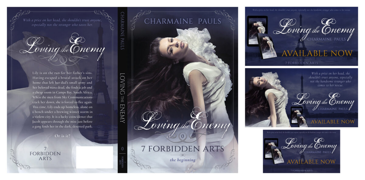 Author social media graphics and book promotion packages for author branding, book marketing, book series branding, and social media marketing by Los Angeles book cover designer Artful Cover