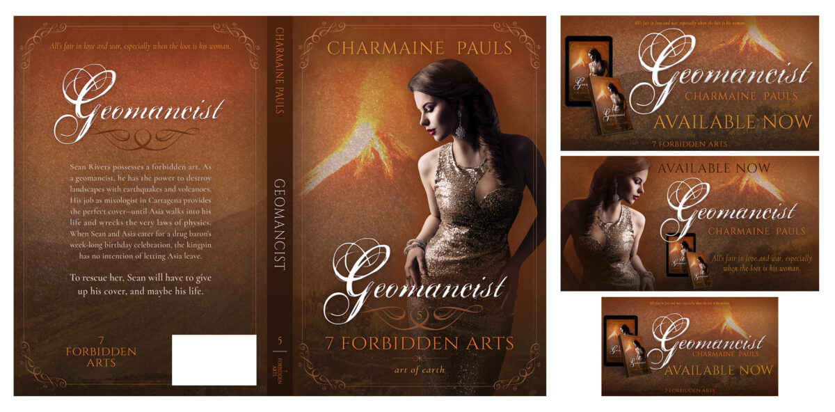 Author social media graphics and book promotion packages for author branding, book marketing, book series branding, and social media marketing by Los Angeles book cover designer Artful Cover