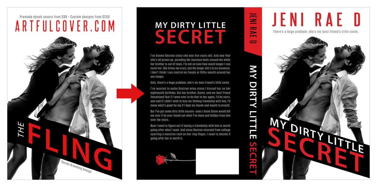 premade book cover design by Los Angeles book cover designer Artful Cover - premade book covers before and after with ebook covers and paperback cover designs