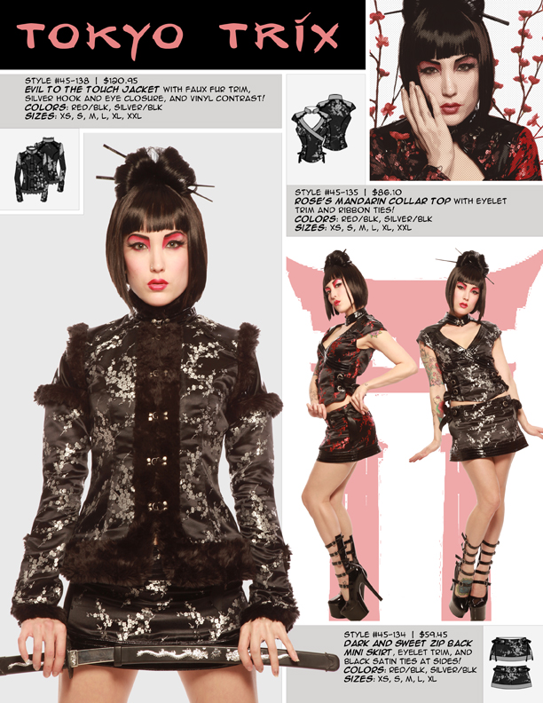 print and catalog design work by Los Angeles graphic designer Mich Fisher - Lip Service catalogs and print ads