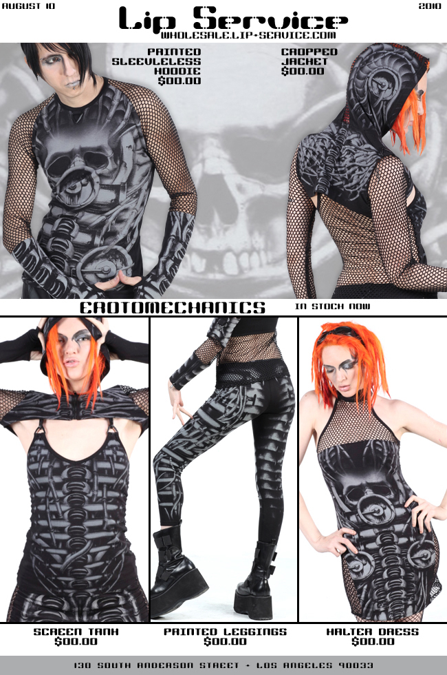 fashion marketing email campaign design by Los Angeles graphic designer Mich Fisher - Lip Service email campaign design