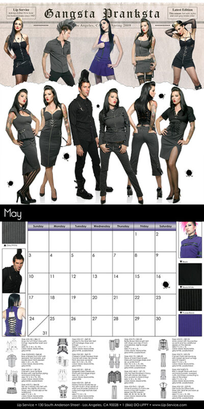 print and catalog design work by Los Angeles graphic designer Mich Fisher - Lip Service catalogs and print ads