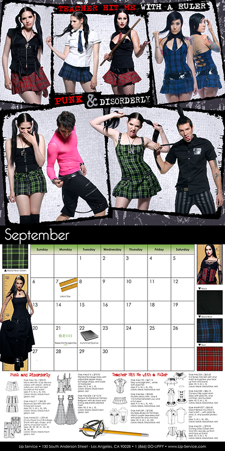 print and catalog design work by Los Angeles graphic designer Mich Fisher - Lip Service catalogs and print ads