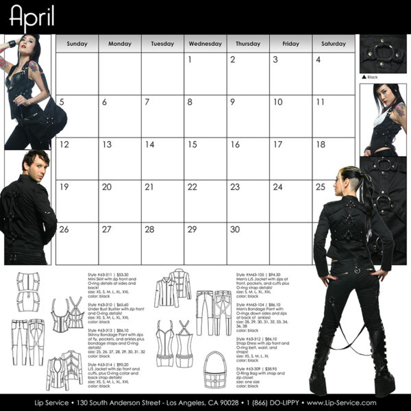 print and catalog design work by Los Angeles graphic designer Mich Fisher - Lip Service catalogs and print ads