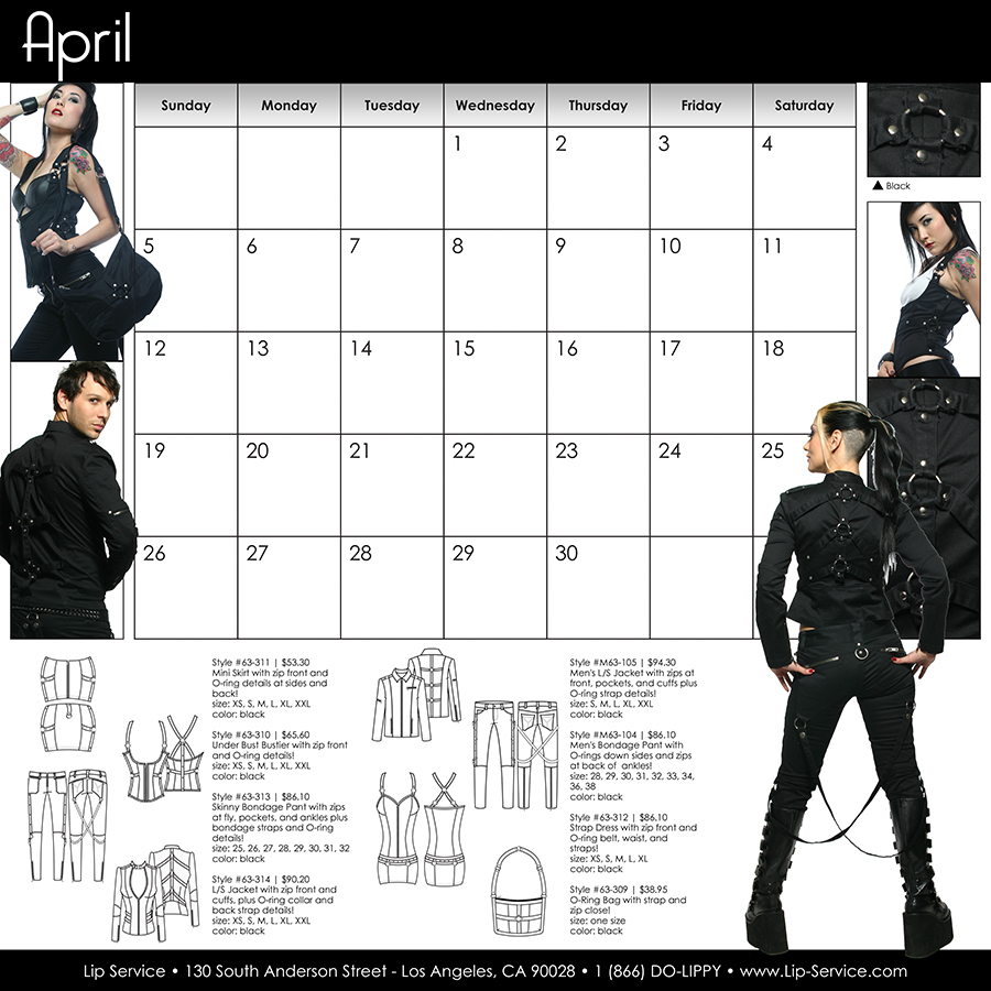 print and catalog design work by Los Angeles graphic designer Mich Fisher - Lip Service catalogs and print ads