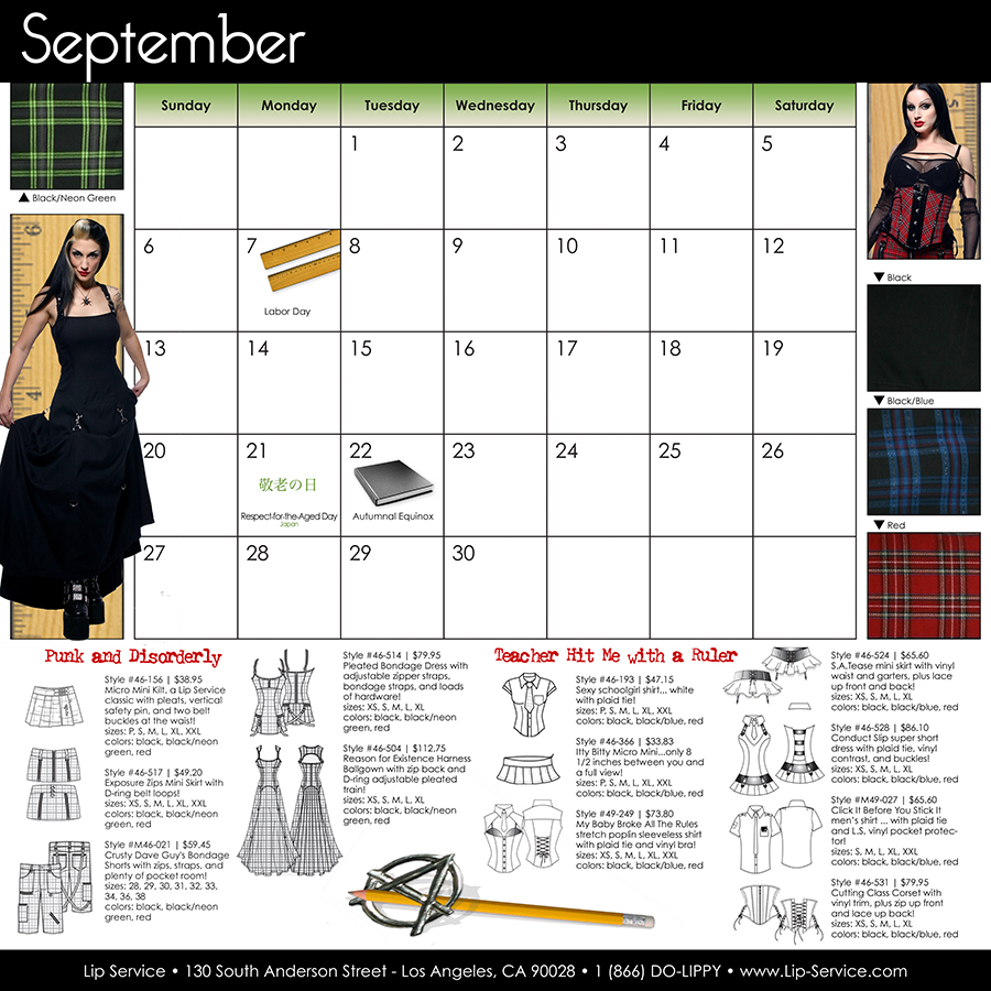 print and catalog design work by Los Angeles graphic designer Mich Fisher - Lip Service catalogs and print ads