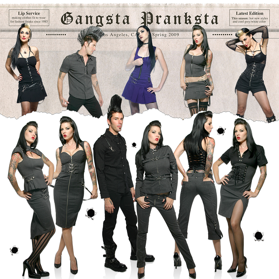 print and catalog design work by Los Angeles graphic designer Mich Fisher - Lip Service catalogs and print ads