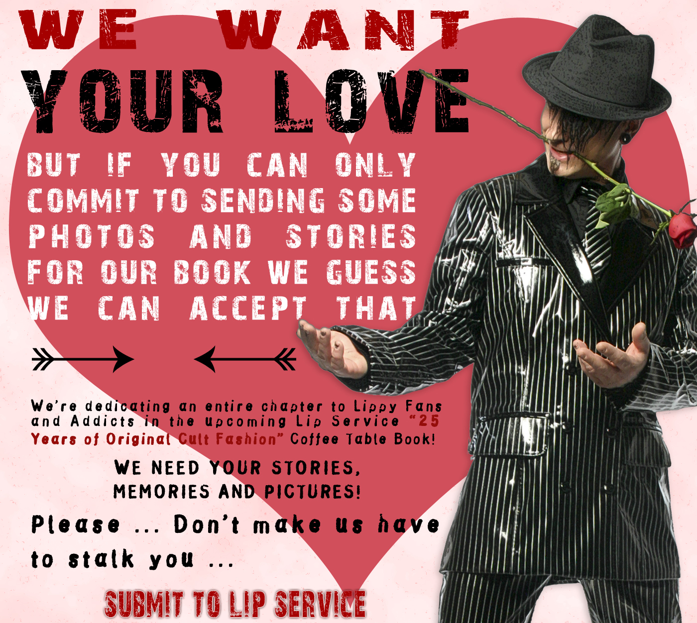 sale and event flyer social media graphics by Los Angeles graphic designer Mich Fisher - Lip Service and Studio Servitu club event flyer social media design