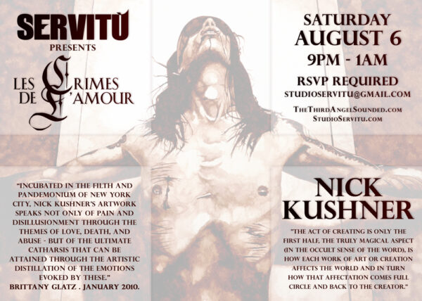 sale and event flyer social media graphics by Los Angeles graphic designer Mich Fisher - Lip Service and Studio Servitu club event flyer social media design