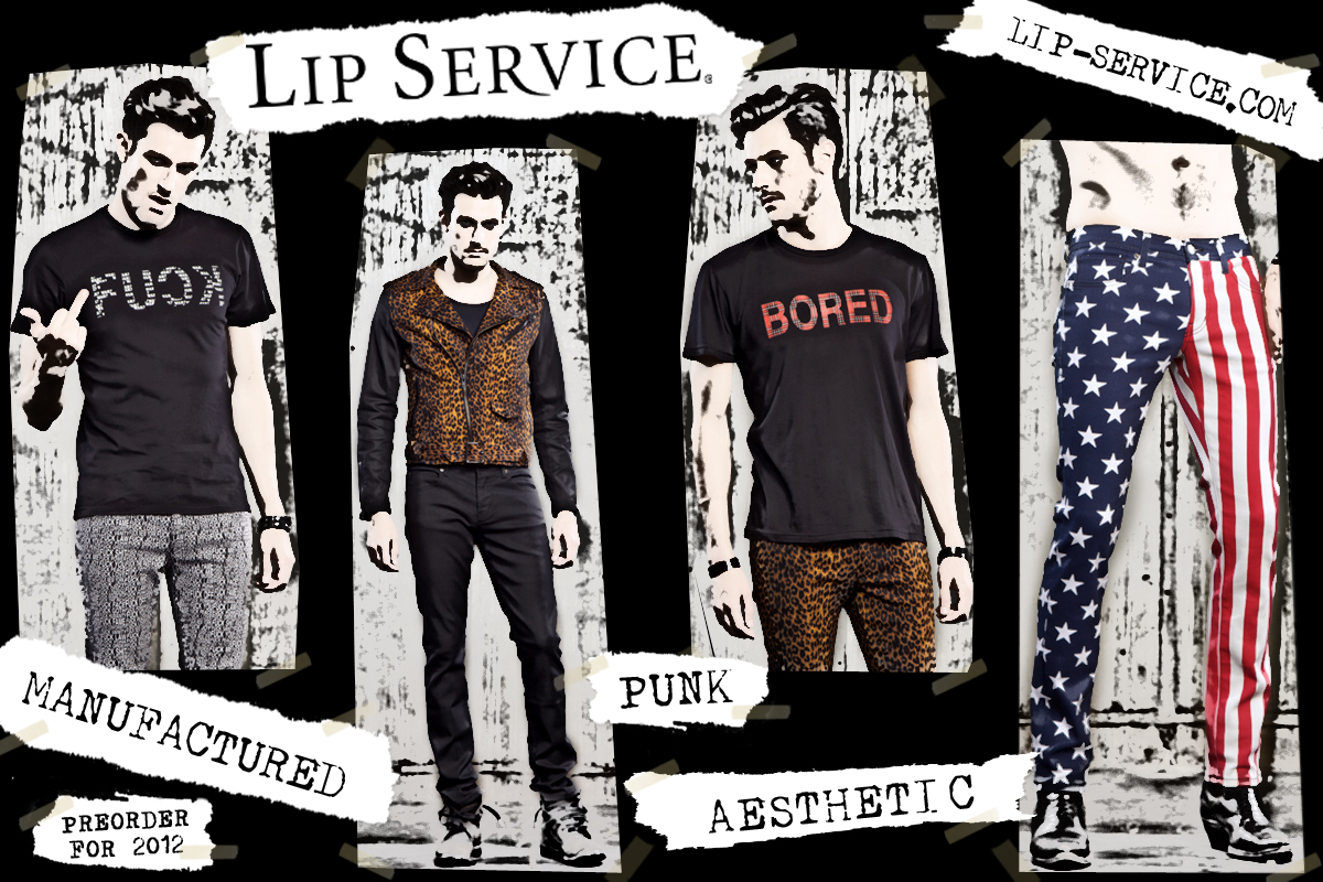 fashion branding social media graphics by Los Angeles graphic designer Mich Fisher - Lip Service social media branding design