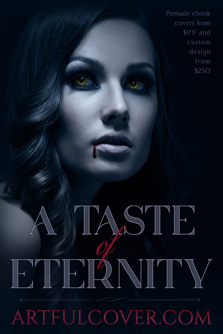 paranormal fantasy premade book cover by Los Angeles book cover designer Artful Cover - paranormal fantasy premade ebook cover for self-published authors