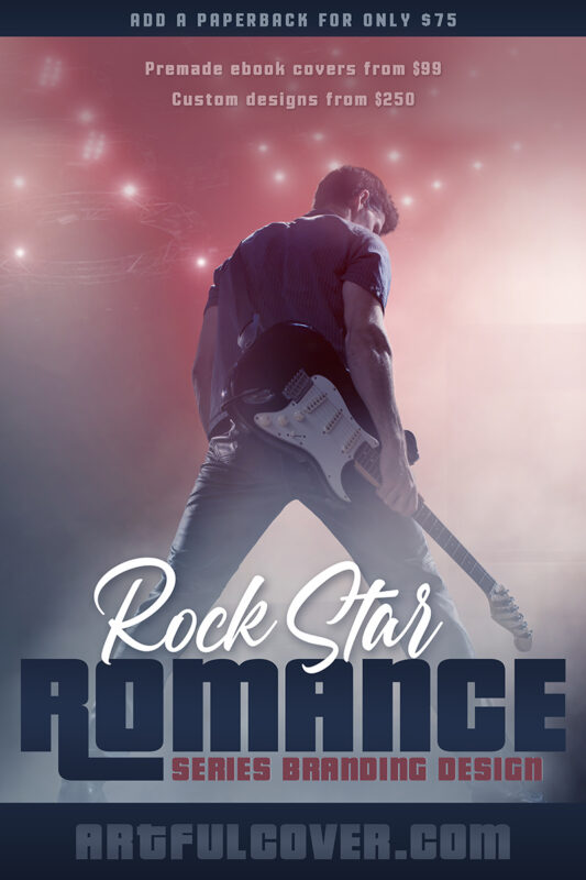romance premade book cover by Los Angeles book cover designer Artful Cover - romance premade ebook cover for self-published authors